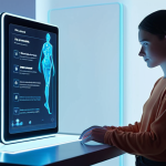 **

Prompt: A lonely person interacting with a friendly AI assistant on a futuristic holographic display. The scene should evoke a sense of personalized companionship but with a hint of underlying isolation. Focus on soft, comforting lighting and a modern, minimalist aesthetic. Keywords: AI companion, digital loneliness, empathetic technology, personal assistant, future of connection.

**
