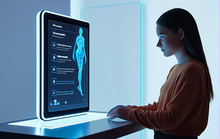 **
Prompt: A lonely person interacting with a friendly AI assistant on a futuristic holographic display. The scene should evoke a sense of personalized companionship but with a hint of underlying isolation. Focus on soft, comforting lighting and a modern, minimalist aesthetic. Keywords: AI companion, digital loneliness, empathetic technology, personal assistant, future of connection.
**