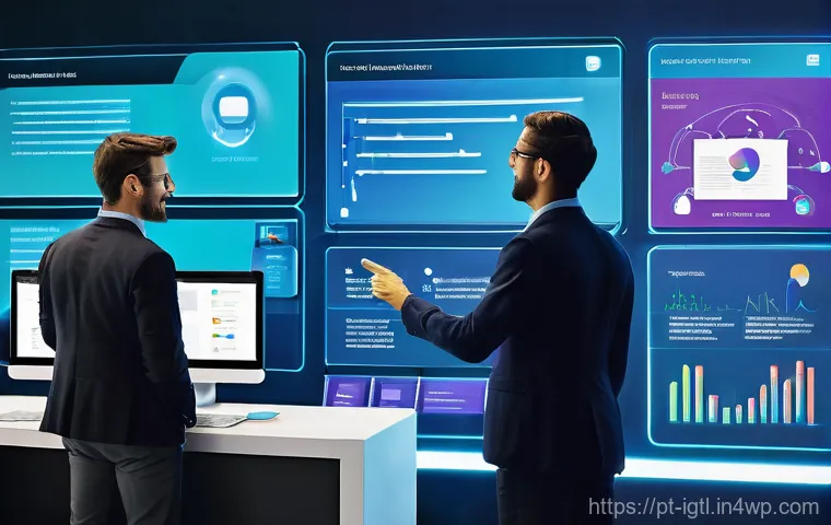 디지털 컴패니언십의 피어 리뷰 시스템 - **Prompt for Community Trust and Transparency:**
    "An uplifting and vibrant scene set in a bustli...