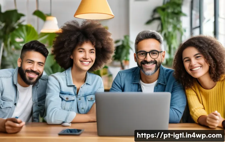 디지털 컴패니언십과 플랫폼 생태계 - A vibrant digital community scene showing diverse Brazilian users of various ages and backgrounds ac...