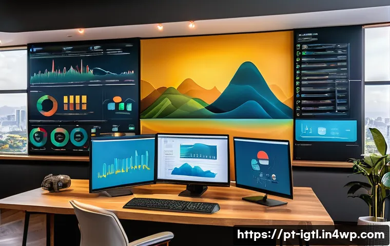디지털 컴패니언십과 고객 충성도 - A modern Brazilian digital marketing office scene, featuring diverse professionals analyzing big dat...